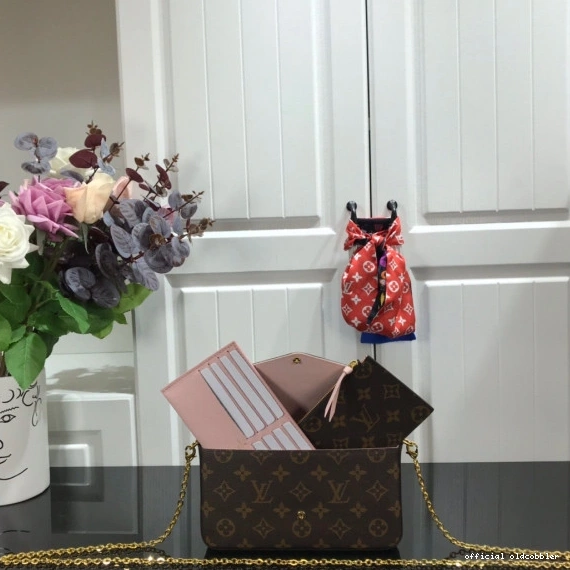 Official oldcobbler LOUIS VUITTON FÉLICIE POCHETTE 0813